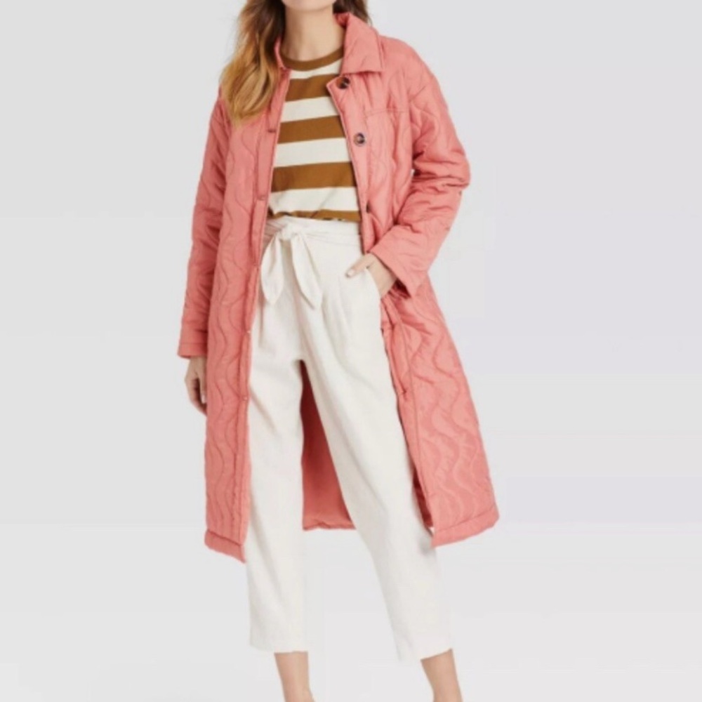 Who What Wear Quilted Puffer Coat